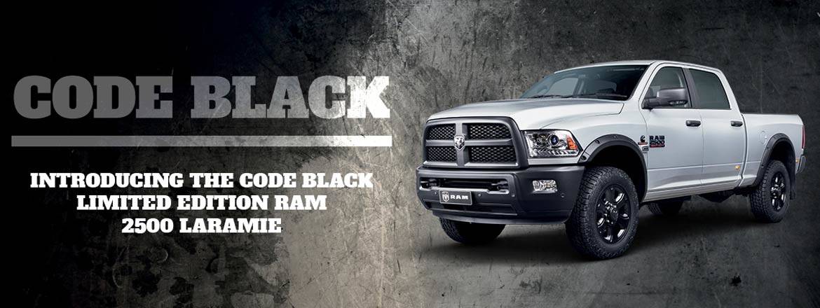 Code Black Limited Edition Ram Trucks Australia